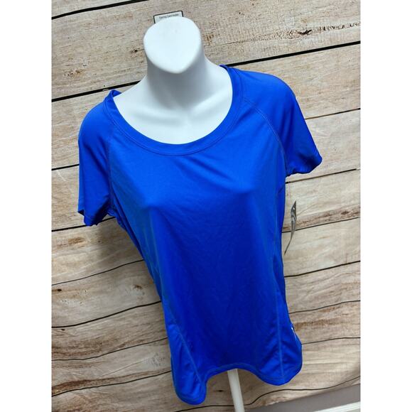 Exertek Womens Shirt Size Small Short Sleeve Blue New NWT Top Workout Athletic - Picture 6 of 11